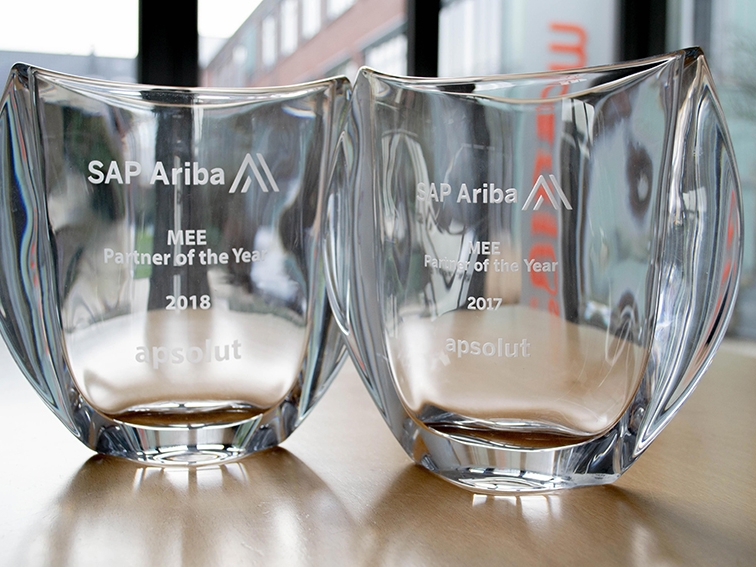 Titel erfolgreich verteidigt: apsolut ist wieder ‚SAP Ariba Partner of the Year‘ in der MEE-Region