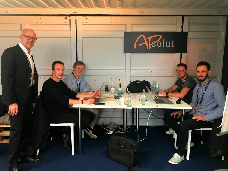 apsolut-Team nimmt am Hackathon während der SAP Connect in Düsseldorf teil