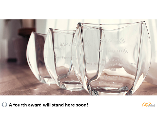Viermal in Folge: apsolut ist nach starken Leistungen in 2020 ‚SAP Ariba MEE Partner of the Year‘
