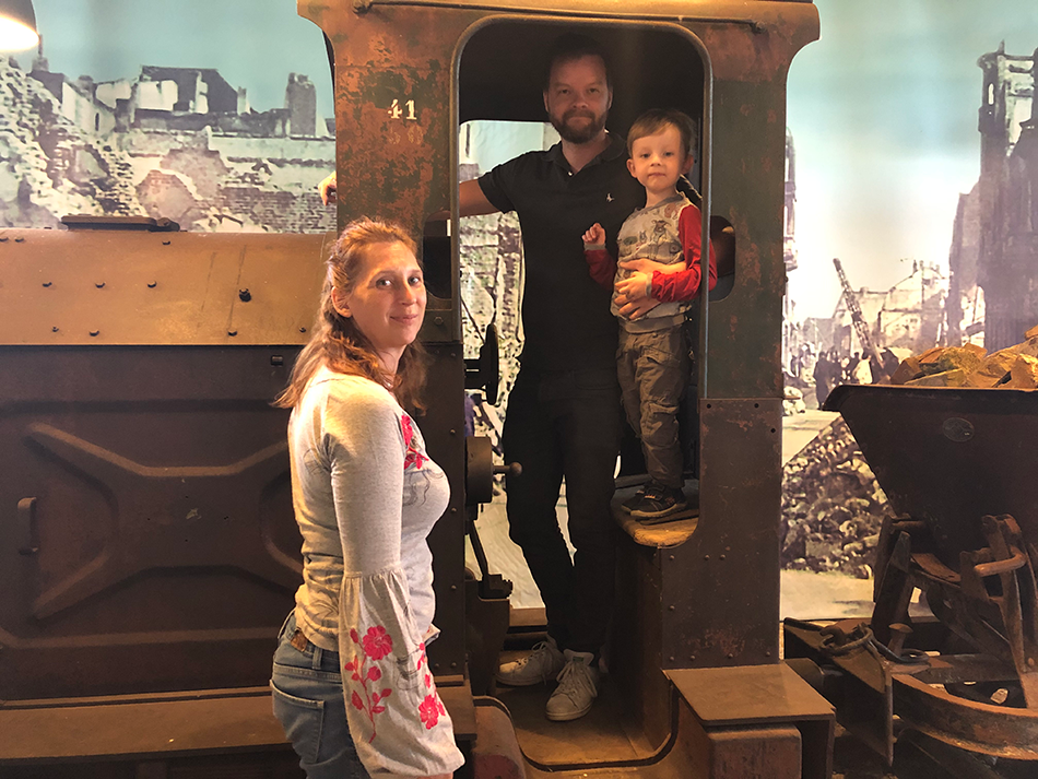 Matthias Schneider mit Familie